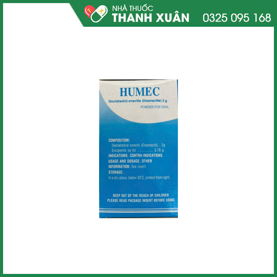 Humec thuốc điều trị tiêu chảy cấp và mãn tính, điều trị đau dạ dày- thực quản, ruột